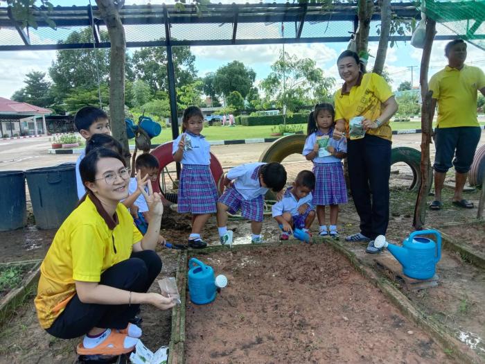 กิจกรรม "หนูน้อยปลูกผักสวนครัวเพื่อสร้างความมั่นคงทางอาหาร" ของศูนย์พัฒนาเด็กเล็กเทศบาลเมืองศิลา